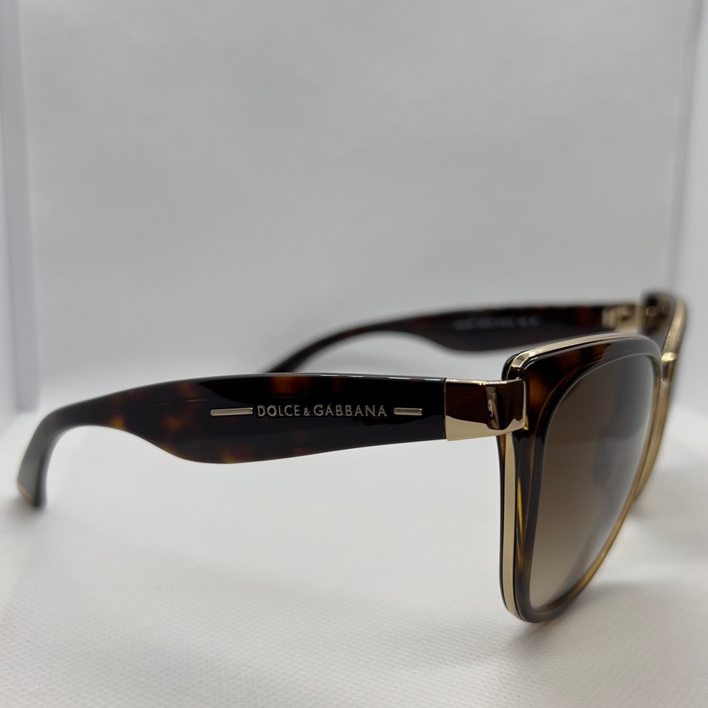 Dolce & Gabbana DG 2107 - Havana Gold Sunglasses - Gradient - Picture 5 of 16